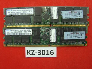 4GB HP 373030-851 Samsung M312L5720CZP-CCCQ0 PC3200R 2x2GB DDR ECC #KZ-3016 - Picture 1 of 2