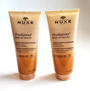 2x Limpiador de aceite de ducha perfumado precioso NUXE Paris Prodigieux 6,7 fl oz VEGANO - Imagen 1 de 7