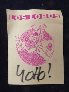¡Yotb Los Lobos De Colección! Backstage Cloth Pass años 80 - Imagen 1 de 2