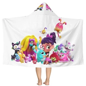 Beach Towel Bath Towel For Abby Hatcher Hooded Poncho Kids Boy Girl Swimming - Imagen 1 de 9