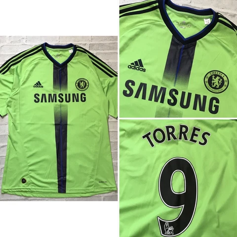 Chelsea FC Football Third Shirt 2010-2011 (L) Adidas Jersey #9 TORRES Cover