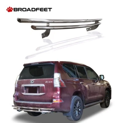 Protector de parachoques trasero doble capa de acero inoxidable se adapta a: Lexus GX Series 2014-2023 Foto 1 de 4