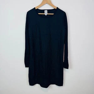 Antipast Tokyo Japan Embroidered dress wool silk black long sleeved size 2 (S/M) - Picture 1 of 7