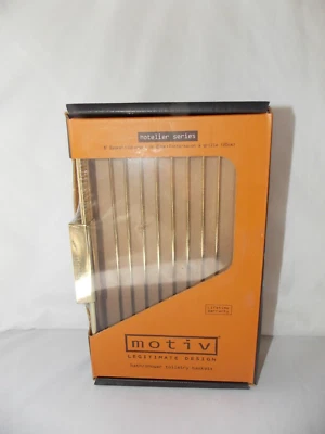 Motiv 551D-PVD Hotelier Series Deep 8" Soap Shower Bath Basket Shelf Gold Brass - Image 1 of 4