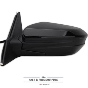 Gloss Black Left Side Mirror For Honda Civic LX DX 2016-2021 Driver Manual Fold - Bild 1 von 18
