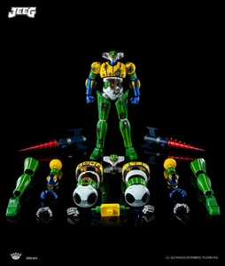 Figura Diecast King Arts Serie DFS075 Acero Jeeg Kotetsu Batalla Dañado Ver - Imagen 1 de 7