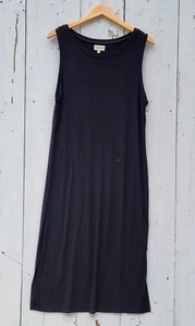 Thread & Supply Women's Black Sleeveless Ribbed Maxi Tank Dress Sz XL - Picture 1 of 6