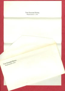 ENVELOPE & LETTERHEAD DODGE HOTEL, WASHINGTON, D.C. - Picture 1 of 1