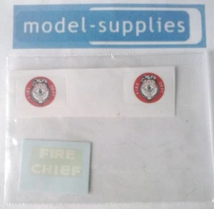 Corgi 439 Chevrolet Impala reproduction Fire Chief decals set - Picture 1 of 1
