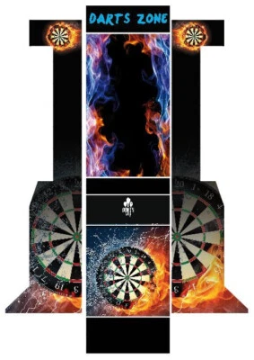 Sticker vinyle adhésif pour Dartcab fléchettes – Modèle Dart Zone - Photo 1/3