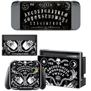 Nintendo Switch Lite Konsole Aufkleber Aufkleber Vinyl Skin Ouija Board schwarz Horror - Bild 1 von 3