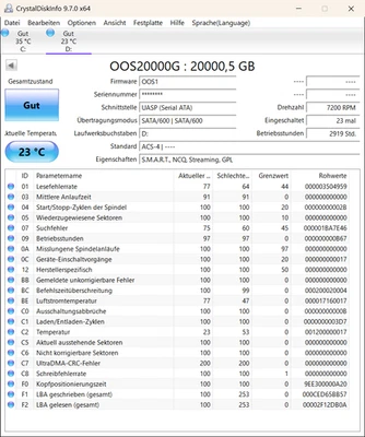 SEAGATE EXOS X20 20 TB SATA - Whitelabel OOS200000G - Festplatte HDD 3,5" - Bild 1 von 4