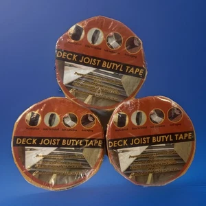 LOKMON DECK JOIST TAPE 1 5/8 INCH X 50 FEET ROLL, BLACK - SEALED (3) Rolls - Picture 1 of 4
