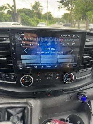 Rádio estéreo GPS FM Carplay 10.1" Android 14 para 2020-2024 Ford Transit 250 350 - Imagem 1 de 4