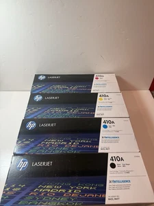 Oryginalny zestaw tonerów HP 410A CMYK CF410AQ CF410A CF411A CF412A CF413A OEM M452 M477 - Zdjęcie 1 z 3