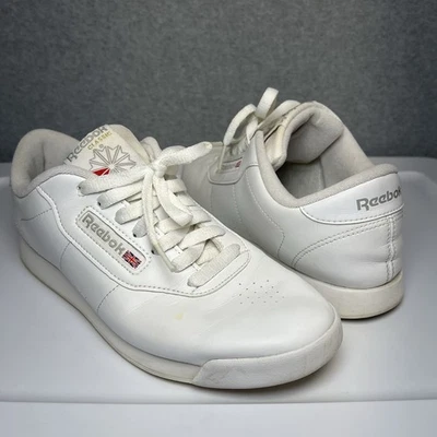 Zapatillas deportivas Reebok Princess para mujer talla 9,5 blancas bajas tenis Foto 1 de 4