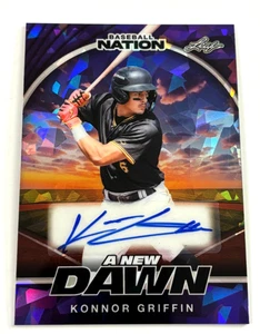 Konnor Griffin 2025 Leaf Baseball Nation Purple Ice AUTO Autogramm RC Karte 3/8! - Bild 1 von 2