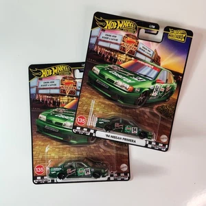 Hot Wheels Premium Boulevard Nissan Primera 2 Stück #135 Bridgestone Neuwertig - Bild 1 von 17