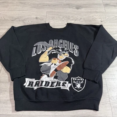 Suéter De Colección Años 90 La Raiders Cuello Redondo Dibujos Animados Grande Foto 1 de 4