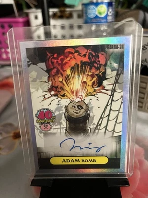 TOPPS GPK 40th Aniversary Adam Bomb Homage Garbahj Auto GARBA-24 Base Mary Aniza - Image 1 of 2
