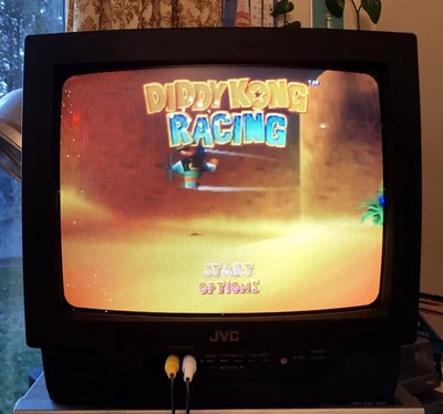 Vintage JVC C-13310 CRT 13" Retro Gaming Color TV Television - Tested & Working - Image 1 of 4