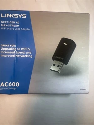 Linksys WUSB6100M Ac600 WiFi Dual-Band Micro USB Adapter - Image 1 of 4