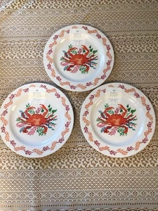 Sigrid Olsen Melamin Speiseteller Krabbe 10 3/4". 3er Set - Bild 1 von 7