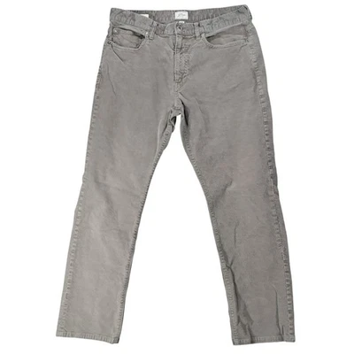 J. Crew 1040 Athletic Corduroy Pants Mens Gray Size 34x32 Stretch 5-Pocket - Image 1 of 4