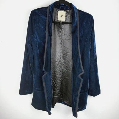 Chaqueta de Terciopelo One Teaspoon AU8 US4 Blazer Azul Cobalto Formal Fiesta Vacaciones Foto 1 de 4