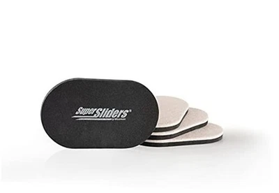  3 1/2" x 6" controles deslizantes ovais reutilizáveis para móveis 3-1/2 x 6 polegadas ovais para madeira - Imagem 1 de 4