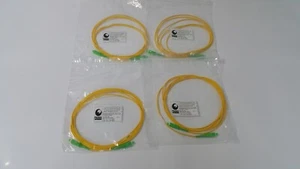 4X 3M SC/APC to SC/APC Simplex Singlemode Fiber Optic Optical Patch Cable Yellow - Picture 1 of 7