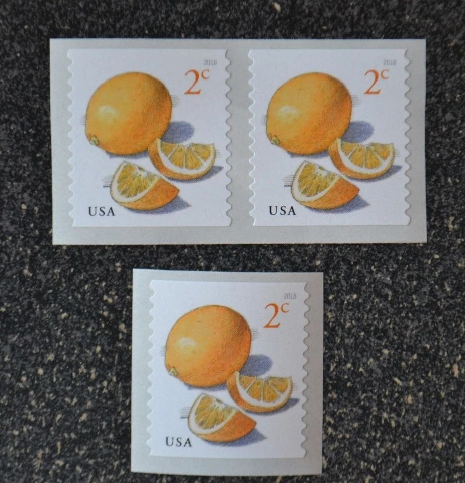 2018USA #5256 2c Meyer Lemons - Coil Single & Pair - Mint  NH   lemon fruit - Image 1 of 1
