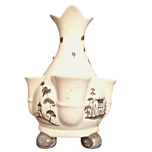 Juliska Country Estate Garden Follies Tulipiere Flower Vase Retired Cream Taupe - Picture 1 of 20