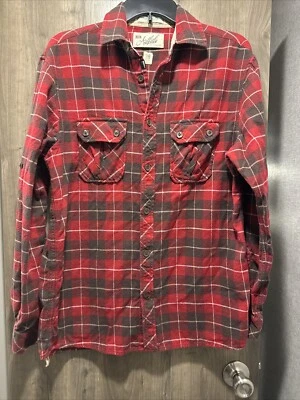 Artful Dodger Plaid Flannel Button Up Shirt Men’s Med - Image 1 of 4