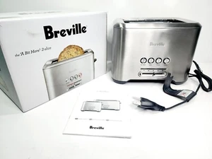 Breville Bit More 2-Slice Extra-Wide Deep Slot Toaster Stainless Steel bta720xl - Picture 1 of 11