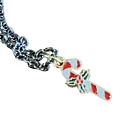 16? Gunmetal & Gold Plated Candy Cane Necklace