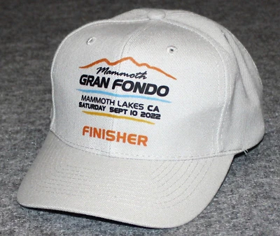 Gorra de béisbol MAMMOTH GRAN FONDO 2022 FINISHER HAT 102 millas paseo en bicicleta Snapback Foto 1 de 4