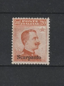 SCARPANTO - FRANCOBOLLO D'ITALIA NUM.107 A SOPRASTAMPATO - Foto 1 di 2