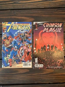 George Perez Comic Lot: Avengers #1 vol.3 & Crimson Plague #1 Image / Marvel - Picture 1 of 9