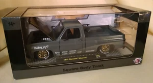 Silverado Square Body Truck 1975 M2 1:24 New S40 23-18 Gray Die Cast 2023 Chevy - Picture 1 of 13