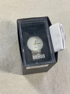 Braun Ladies Slim Watch White Dial Stainless Steel Bracelet BN0211SLBTL - Great - Picture 1 of 4