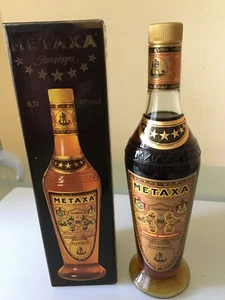 Metaxa 7 Sterne Golden Amhora mit Verpackung, 40%, 0,7L, 80er Jahre-Kellerfund- - Bild 1 von 3