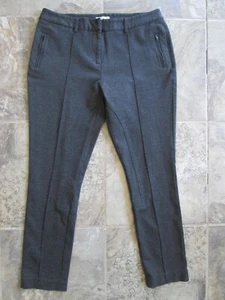Halogen Pants Leggings 8 30x26 Black Gray Active Ankle Zipper Rayon Nylon Blend - Picture 1 of 8