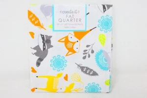 Tela Create It Fat Quarter, 18 x 21 pulgadas una pieza animal maíz zorro mapache - Imagen 1 de 4