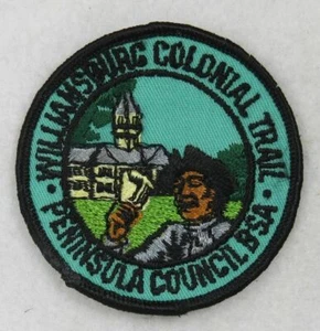 Williamsburg Colonial Trail Peninsula Council BSA Patch BLACK Border [C-3015] - Picture 1 of 1