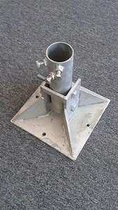 Base de mât mobile/pivotante pour poteau Ø2.0” - Ø2 1/2” - Photo 1 sur 4