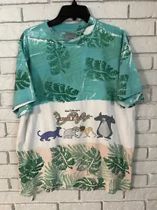 Vintage 90s The Jungle Book Graphic AOP Disney T Shirt Size XL - Picture 1 of 9