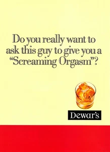 DEWAR'S WHISKY 2 PGS AD #10 RARE 1995 "DO YOU REALLY WANT TO ASK THIS GUY TO..." - Bild 1 von 3