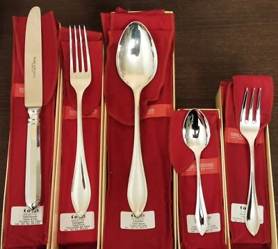 ROBBE &BERKING NAVETTE 30TL TAFEL BESTECK 925 STERLING SILBER BESTECK -UNBENUTZT - Bild 1 von 4