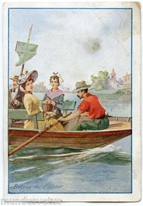 Chocolate De Trois Frères. Lyon.villeurbanne. Barco Contrabandista (7 X 10.5CM) - Picture 1 of 2